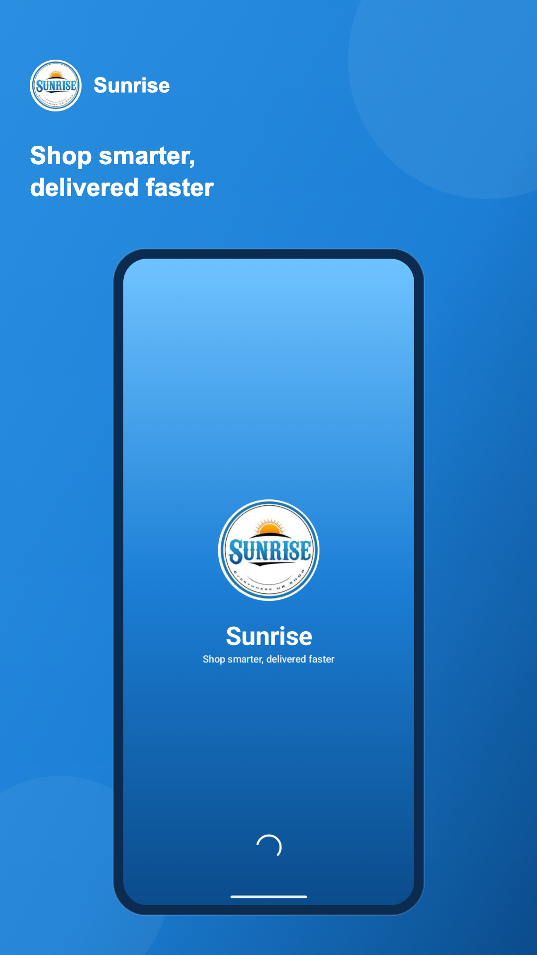 Sunrise app home screen